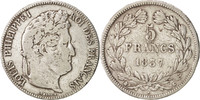France 5 Francs Coin, Louis-Philippe, Bordeaux, Silver -