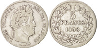 France 5 Francs Coin, Louis-Philippe, Marseille, Silver -
