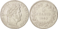 France 5 Francs Coin, Louis-Philippe, Bordeaux, Silver -