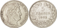 France 5 Francs Coin, Louis-Philippe, Lille, Silver -