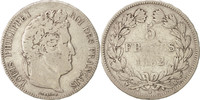 France 5 Francs Coin, Louis-Philippe, Marseille, Silver -