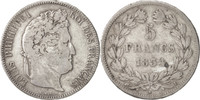 France 5 Francs Coin, Louis-Philippe, Limoges, Silver -