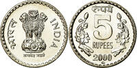 India 5 Rupees Coin, INDIA-REPUBLIC, Copper-nickel, KM:154.1 -