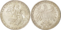 GERMANY - FEDERAL REPUBLIC 10 Mark Coin, Stuttgart, Silver -