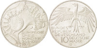 GERMANY - FEDERAL REPUBLIC 10 Mark Coin, Karlsruhe, Silver -