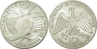 GERMANY - FEDERAL REPUBLIC 10 Mark Coin, Karlsruhe, Silver -
