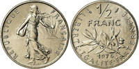 France 1/2 Franc Coin, Semeuse, Paris, FDC, Nickel, KM:931.1 -
