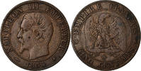 France 5 Centimes Coin, Napoleon III, Napoléon III, Strasbourg -