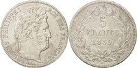 France 5 Francs Coin, Louis-Philippe, Lille, Silver -