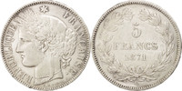 France 5 Francs Coin, Cérès, Bordeaux, Silver, KM:818.2 -