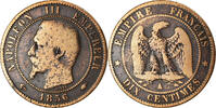 France 10 Centimes Coin, Napoleon III, Napoléon III, Paris -