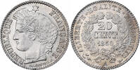 France 20 Centimes Cérès, Paris, Silver, Gadoury:303 -