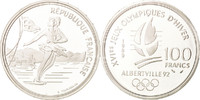 France 100 Francs Coin, Silver, KM:972 -