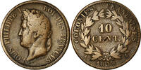FRENCH COLONIES 10 Centimes Coin, Louis - Philippe, Paris -