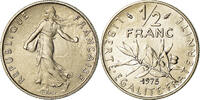 France 1/2 Franc Coin, Semeuse, Paris, Nickel, KM:931.1 -