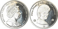 BRITISH VIRGIN ISLANDS Dollar Coin, Franklin Mint, Lady Diana - -