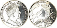 BRITISH VIRGIN ISLANDS Dollar Coin, Franklin Mint, Discipline Olympique -