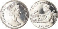 Isle of Man Crown Coin, Elizabeth II, Pobjoy Mint, Dwight D. Eisenhower -