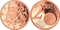 France 2 Euro Cent BE, Copper Plated Steel, KM:1283 -