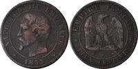 France 2 Centimes Coin, Napoleon III, Napoléon III, Lille, Rare -