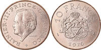 Monaco 10 Francs Coin, Rainier III, Copper-Nickel-Aluminum -