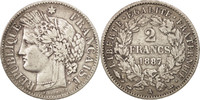 France 2 Francs Coin, Cérès, Paris, Silver, KM:817.1 -