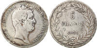 France 5 Francs Coin, Louis-Philippe, Paris, Silver -
