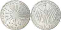 GERMANY - FEDERAL REPUBLIC 10 Mark Coin, Karlsruhe, Silver -