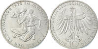 GERMANY - FEDERAL REPUBLIC 10 Mark Coin, Munich, Silver, KM:132 -