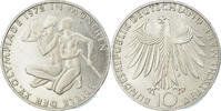 GERMANY - FEDERAL REPUBLIC 10 Mark Coin, Hamburg, Silver -