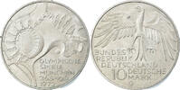 GERMANY - FEDERAL REPUBLIC 10 Mark Coin, Karlsruhe, Silver -
