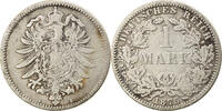 GERMANY - EMPIRE Mark Coin, Wilhelm I, Berlin, Silver, KM:7 -