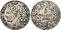 France 5 Francs Coin, Cérès, Strasbourg, Silver, KM:761.2 -