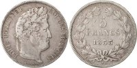 France 5 Francs Coin, Louis-Philippe, Paris, Silver -