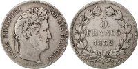 France 5 Francs Coin, Louis-Philippe, Bordeaux, Silver -