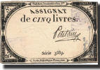 France 5 Livres Petitain, 1793-10-31, KM:A76, Lafaurie:171 -