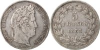 France 5 Francs Coin, Louis-Philippe, Nantes, Silver -