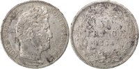 France 5 Francs Coin, Louis-Philippe, Lille, Silver -