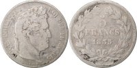 France 5 Francs Coin, Louis-Philippe, Toulouse, Silver -