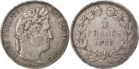 France 5 Francs Coin, Louis-Philippe, Bordeaux, Silver -