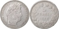 France 5 Francs Coin, Louis-Philippe, Lille, Silver -