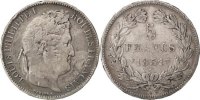 France 5 Francs Coin, Louis-Philippe, Lille, Silver -