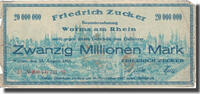 Germany 20 Millionen Mark Banknote, Ville, 1923-08-28 -