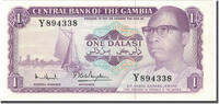 The Gambia 1 Dalasi Banknote, KM:4g -