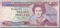 East Caribbean States 20 Dollars Banknote, Undated (1988-93) -