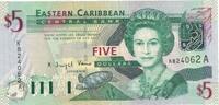 East Caribbean States 5 Dollars Banknote, Undated (2000), KM:37a -
