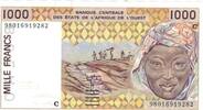 West African States 1000 Francs Banknote, 2003, KM:111Ai -