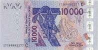West African States 10,000 Francs Banknote, 2003, KM:118Aa -