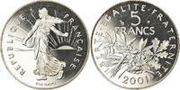 France 5 Francs Coin, Semeuse, Paris, Nickel Clad -