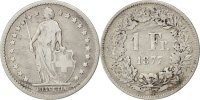 Switzerland Franc Coin, Silver, KM:24 -